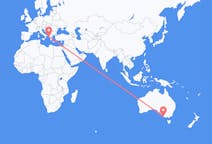Flyrejser fra Mount Gambier, Australien til Korfu, Grækenland