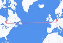 Flyreiser fra Timmins, Canada til Frankfurt, Tyskland