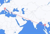 Flights from Hua Hin District, Thailand to Pisa, Italy