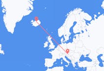 Flug frá Akureyri til Graz