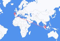 Flights from Palembang to Porto