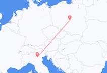 Fly fra Łódź til Verona