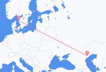 Fly fra Astrakhan til Göteborg