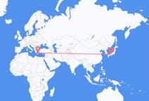 Flyreiser fra Osaka, Japan til Santorini, Hellas