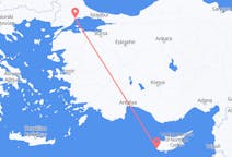 Vluchten van Paphos naar Tekirdağ