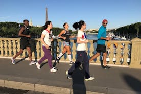 Zonsopgang hardlopen en sightseeing in Parijs