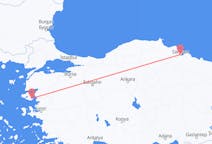 Vluchten van Mytilini, Griekenland naar Samsun, Turkije