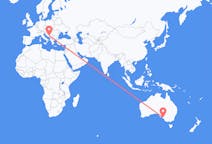 オーストラリア、 アデレードから、オーストラリア、サラエボ行き行きのフライト