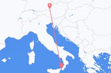 Vluchten van Reggio Calabria naar Salzburg