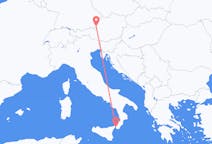 Flyg från Reggio di Calabria, Italien till Salzburg, Österrike