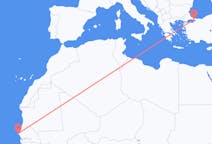 Flyg från Dakar till Istanbul