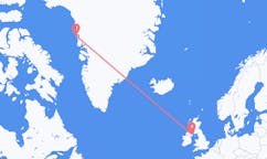 Vluchten van Upernavik naar Belfast