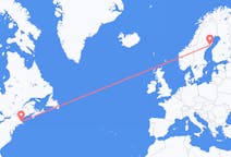 Flights from Boston, the United States to Umeå, Sweden