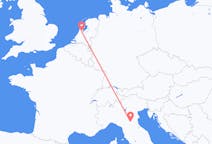 Flyg från Amsterdam, Nederländerna till Bologna, Italien