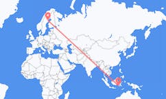 出发地 印度尼西亚望加錫目的地 瑞典斯凯莱夫特奥的航班