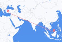 Flug frá Miri, Malasíu til Antalya, Tyrklandi