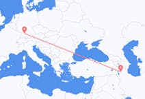Flyreiser fra Tabriz, Iran til Stuttgart, Tyskland