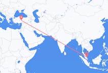 Flyrejser fra Kuantan, Malaysia til Kayseri, Tyrkiet