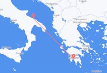 Flyg från Bari, Italien till Kalamata, Grekland