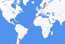 Flyreiser fra Puerto Madryn, Argentina til Helsingfors, Finland