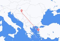 Fly fra Osijek til Mytilene