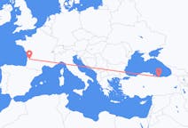 Flights from Giresun, Turkey to Bordeaux, France