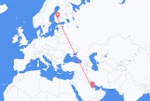 Flights from Hofuf, Saudi Arabia to Tampere, Finland