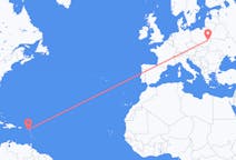 Flights from Nevis, St. Kitts & Nevis to Lublin, Poland