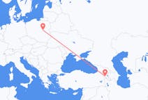 Flyreiser fra Jerevan, til Warszawa