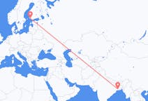 Flyrejser fra Kolkata, Indien til Turku, Finland