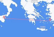 出发地 希腊出发地 卡林诺斯岛目的地 意大利卡塔尼亞的航班