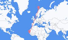 Vluchten van Cap Plinten, Senegal naar Svolvaer, Noorwegen