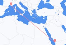 Flights from Jizan, Saudi Arabia to Marseille, France