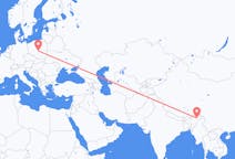 Flights from Dibrugarh, India to Łódź, Poland