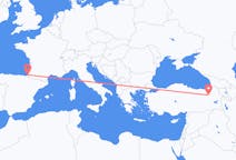 Flights from Biarritz, France to Erzurum, Turkey