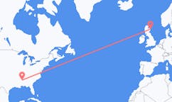 Loty z Columbus, Stany Zjednoczone z Aberdeen, Szkocja