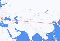 Loty z Pohang, Korea Południowa do Sofii, Bułgaria