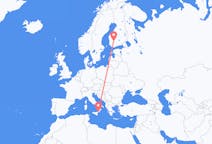 Flyg från Reggio di Calabria, Italien till Tammerfors, Finland