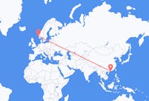 Flyreiser fra Macau, Macau til Stord, Norge