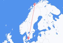 Flyg från Malmö, Sverige till Bardufoss, Norge
