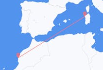 Flyreiser fra Essaouira, Marokko til Alghero, Italia