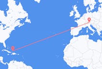 Flyg från Providenciales, Turks- och Caicosöarna till Innsbruck, Österrike