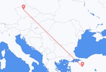 Vluchten van Kutahya, Turkije naar Praag, Tsjechië