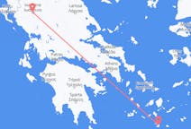 Vols depuis la ville d'Ioannina vers la ville de Santorin