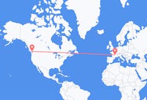 Flyreiser fra Vancouver, Canada til Clermont-Ferrand, Frankrike