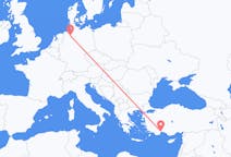 出发地 德国出发地 不来梅目的地 土耳其安塔利亚的航班