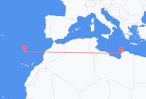 Flyrejser fra Benghazi, Libyen til Funchal, Portugal