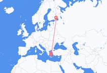 Vluchten van Sint-Petersburg, Rusland naar Iraklion, Griekenland