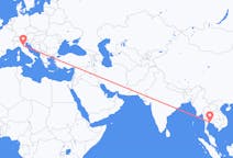 Flyrejser fra Pattaya, Thailand til Bologna, Italien