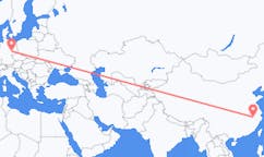 Vluchten van Huangshan, China naar Leipzig, Duitsland